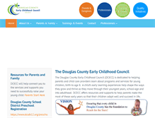 Tablet Screenshot of dcearlychildhood.org
